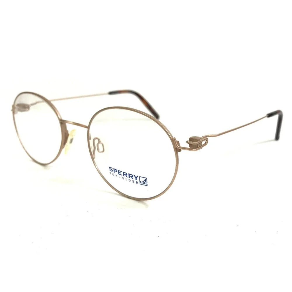 Sperry Eyeglasses Frames ZYLOWARE 056 TOP-SIDER Matte Gold Wire Rim 49-20-145